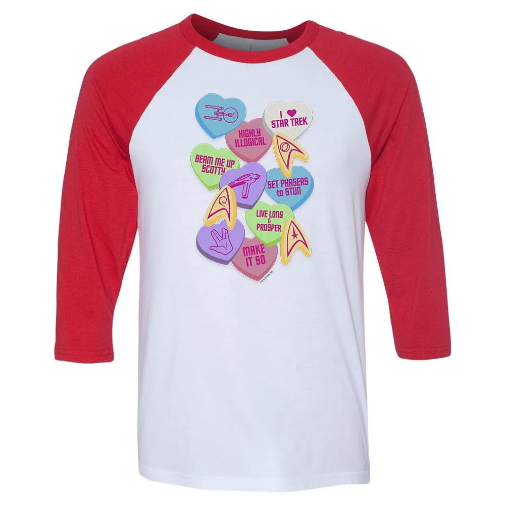 Star Trek Valentine's Day Collage 3/4 Sleeve Baseball T-Shirt sold by MTV