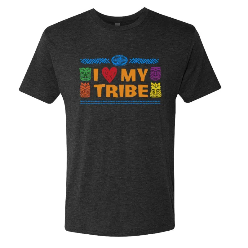 Survivor I Love My Tribe Personalized Men's Tri-Blend T-Shirt sold by MTV
