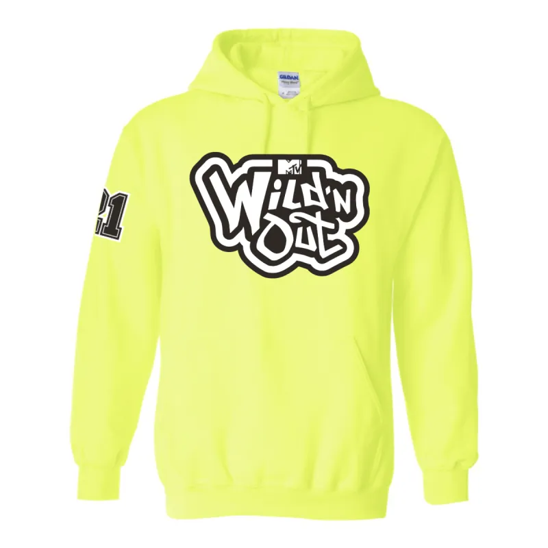 Wild 'N Out Logo Neon Green Hooded Sweatshirt sold by MTV