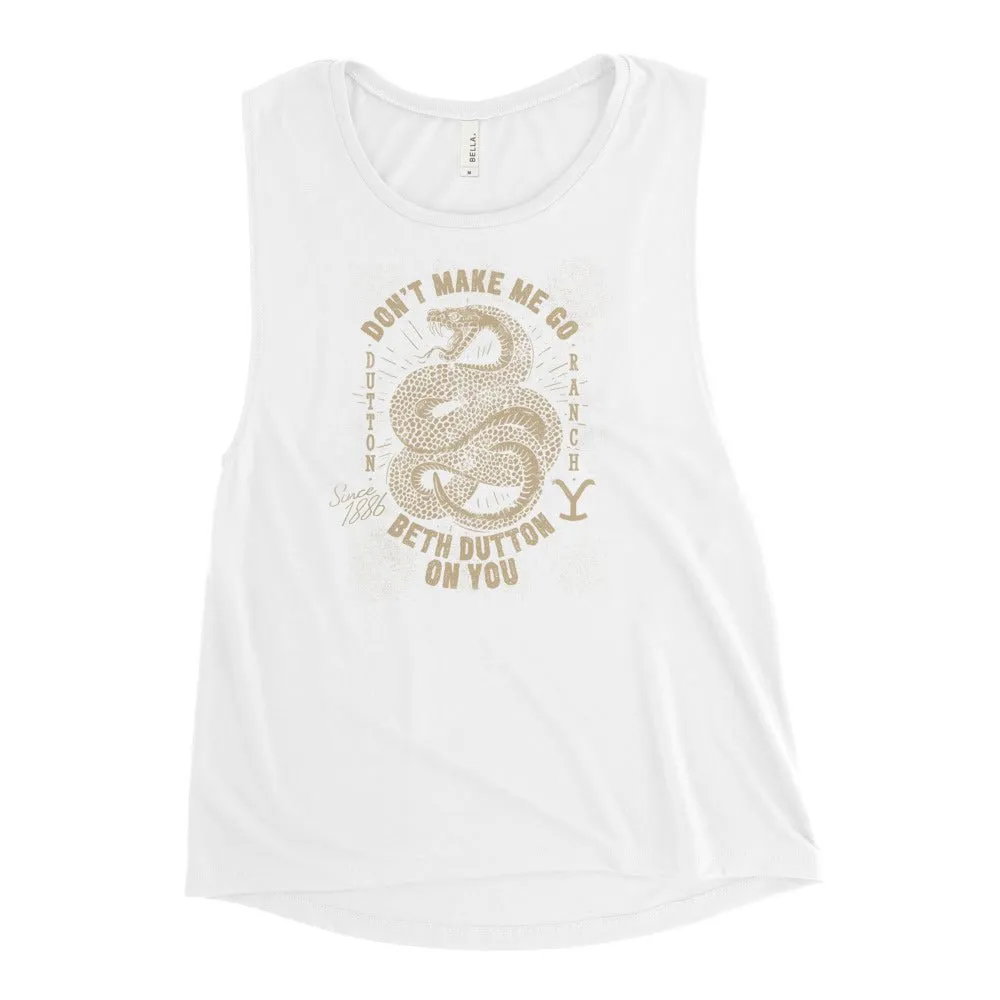 Yellowstone Snake Beth Dutton On You Women's Muscle Tank Top sold by MTV product image thumbnail 3