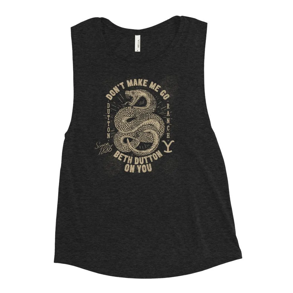 Yellowstone Snake Beth Dutton On You Women's Muscle Tank Top sold by MTV product image thumbnail 2