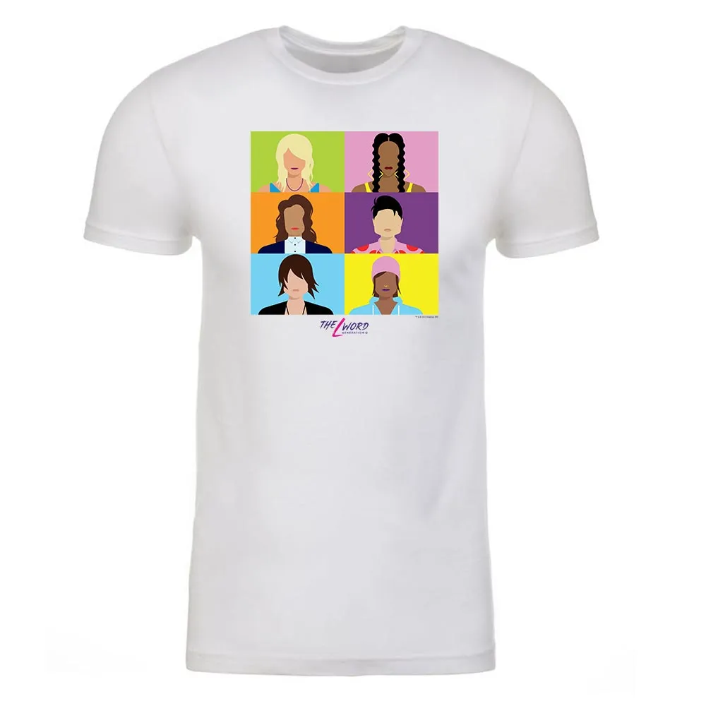 The L Word: Generation Q Faces Adult Short Sleeve T-Shirt sold by MTV