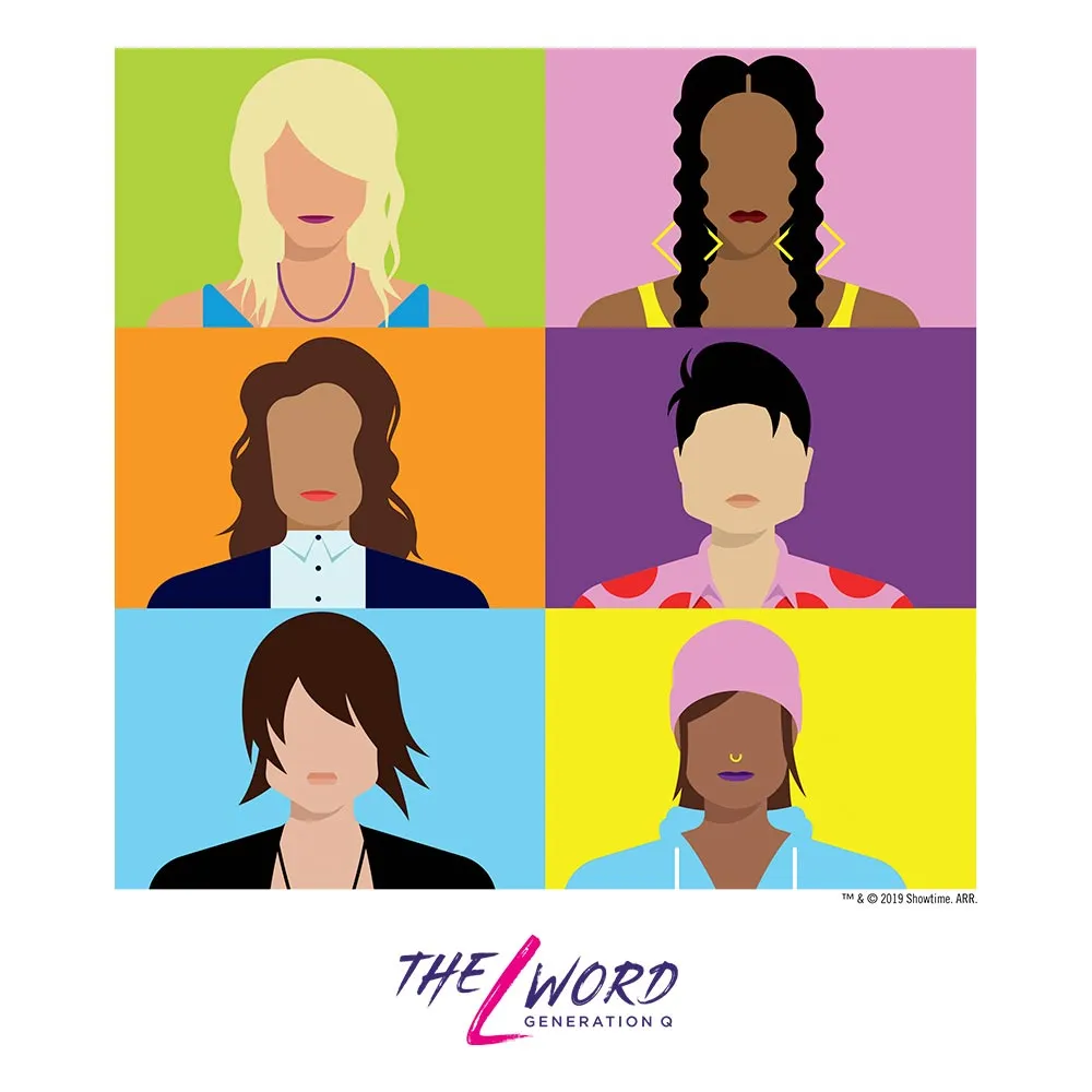 The L Word: Generation Q Faces Adult Short Sleeve T-Shirt sold by MTV product image thumbnail 2