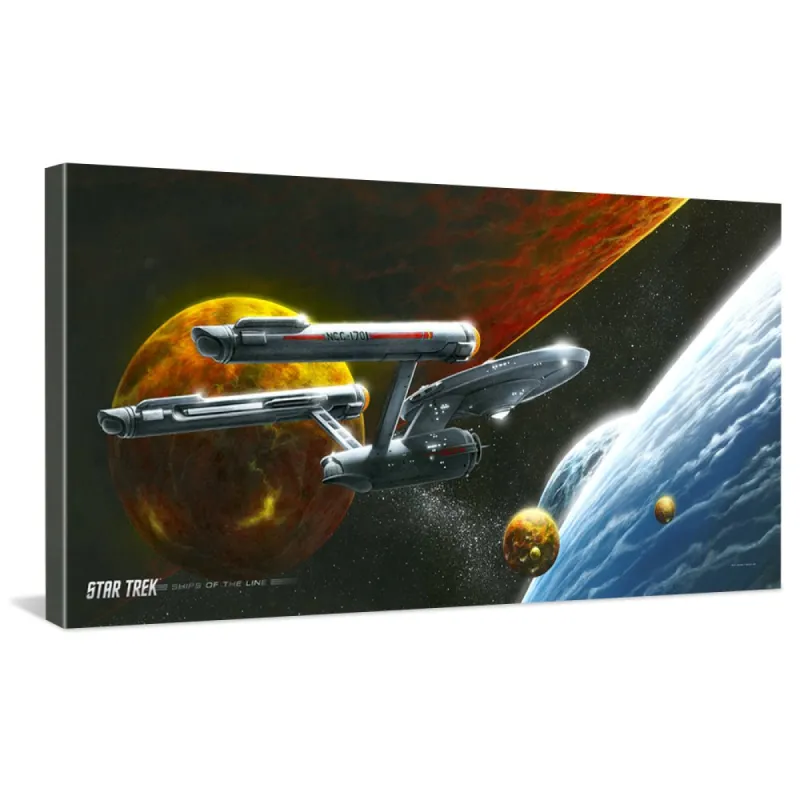 Star Trek: The Original Series Ships of the Line Oceans of Blue and Seas of Fire Traditional Canvas sold by MTV