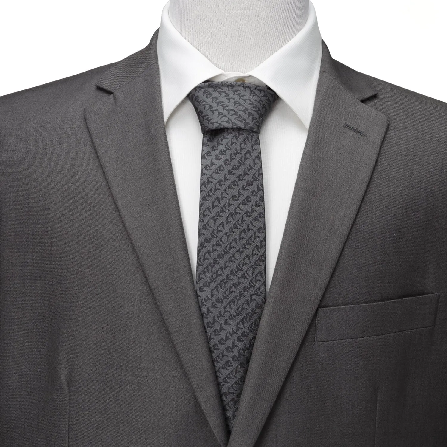 Star Trek Klingon Gray Men's Tie sold by MTV product image thumbnail 4
