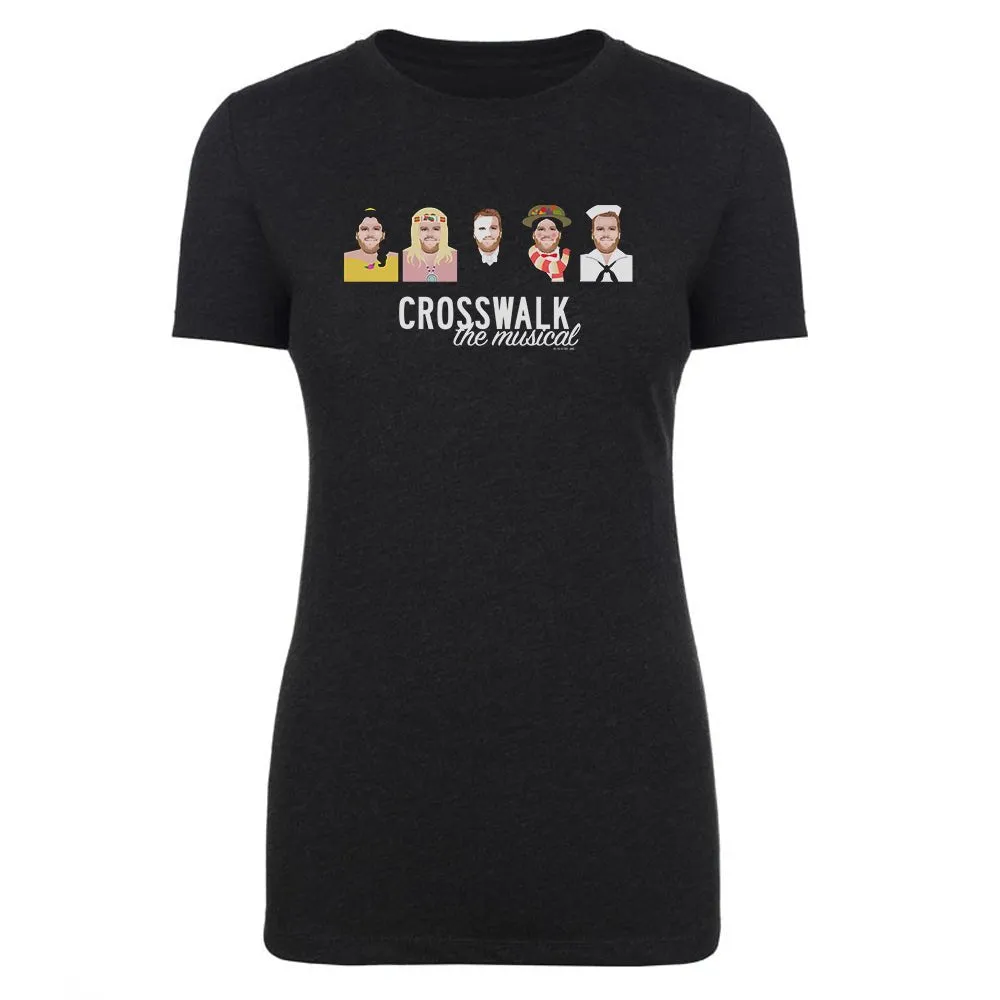 The Late Late Show with James Corden Crosswalk the Musical Characters Women's Tri-Blend T-Shirt sold by MTV