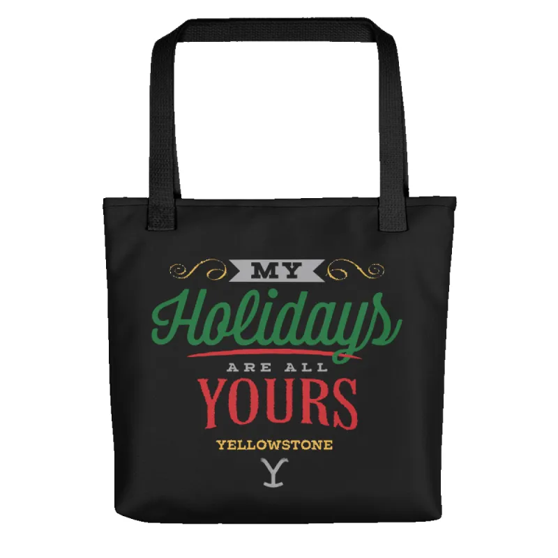 Yellowstone My Holidays Are All Yours Premium Tote Bag sold by MTV