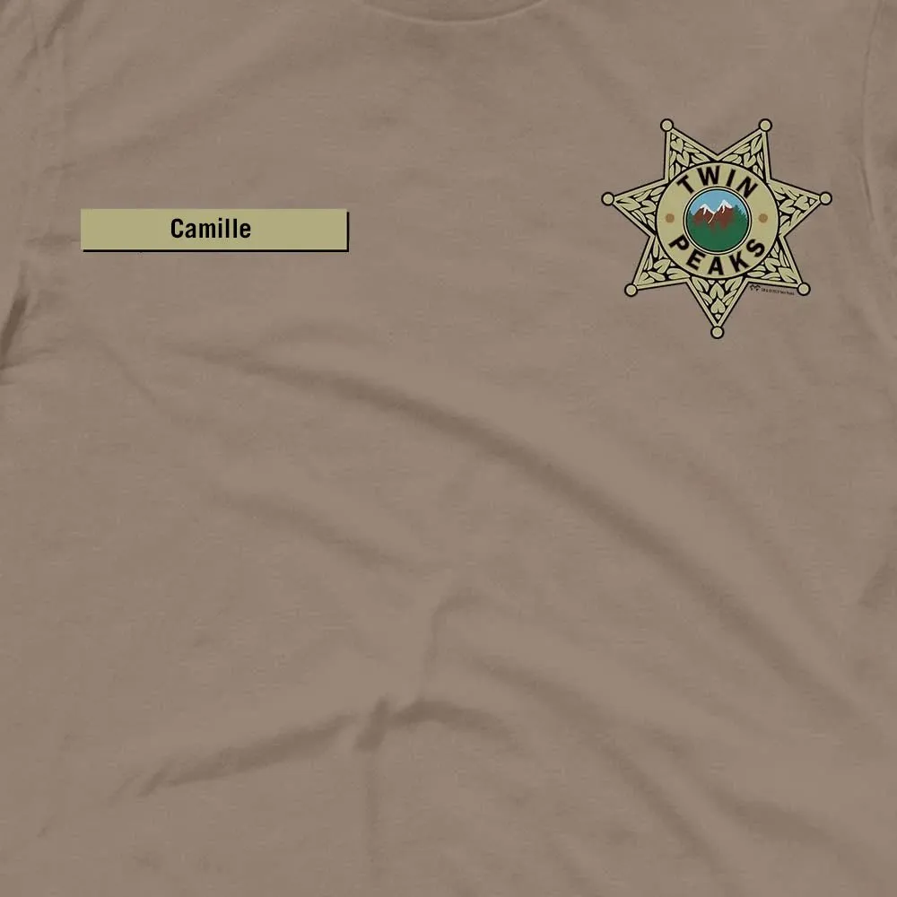 Twin Peaks Sheriff's Department Badge Personalized Adult Short Sleeve T-Shirt sold by MTV product image thumbnail 2