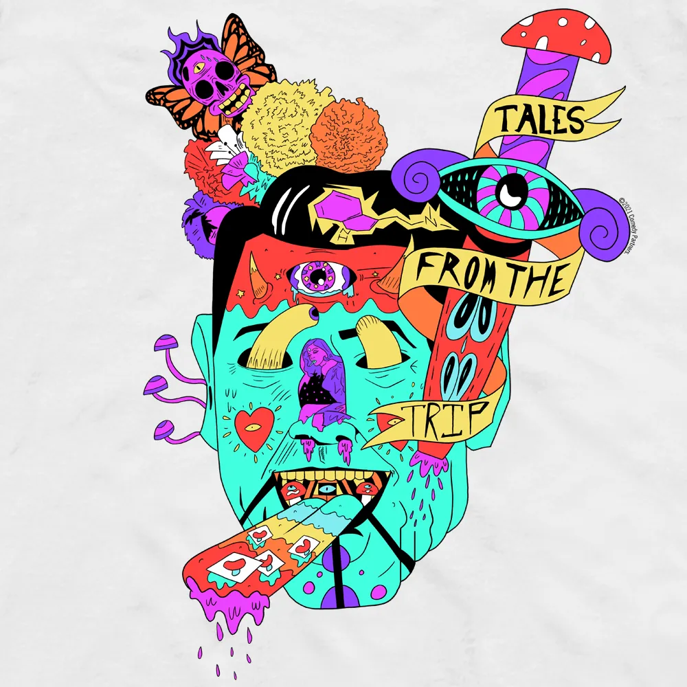 Tales from the Trip Face Design Adult Tank Top sold by MTV product image thumbnail 2