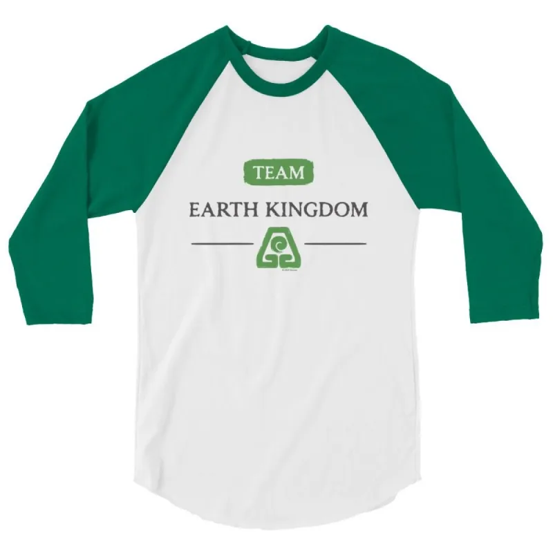 Avatar: The Last Airbender Team Earth Kingdom Unisex Raglan Shirt sold by MTV