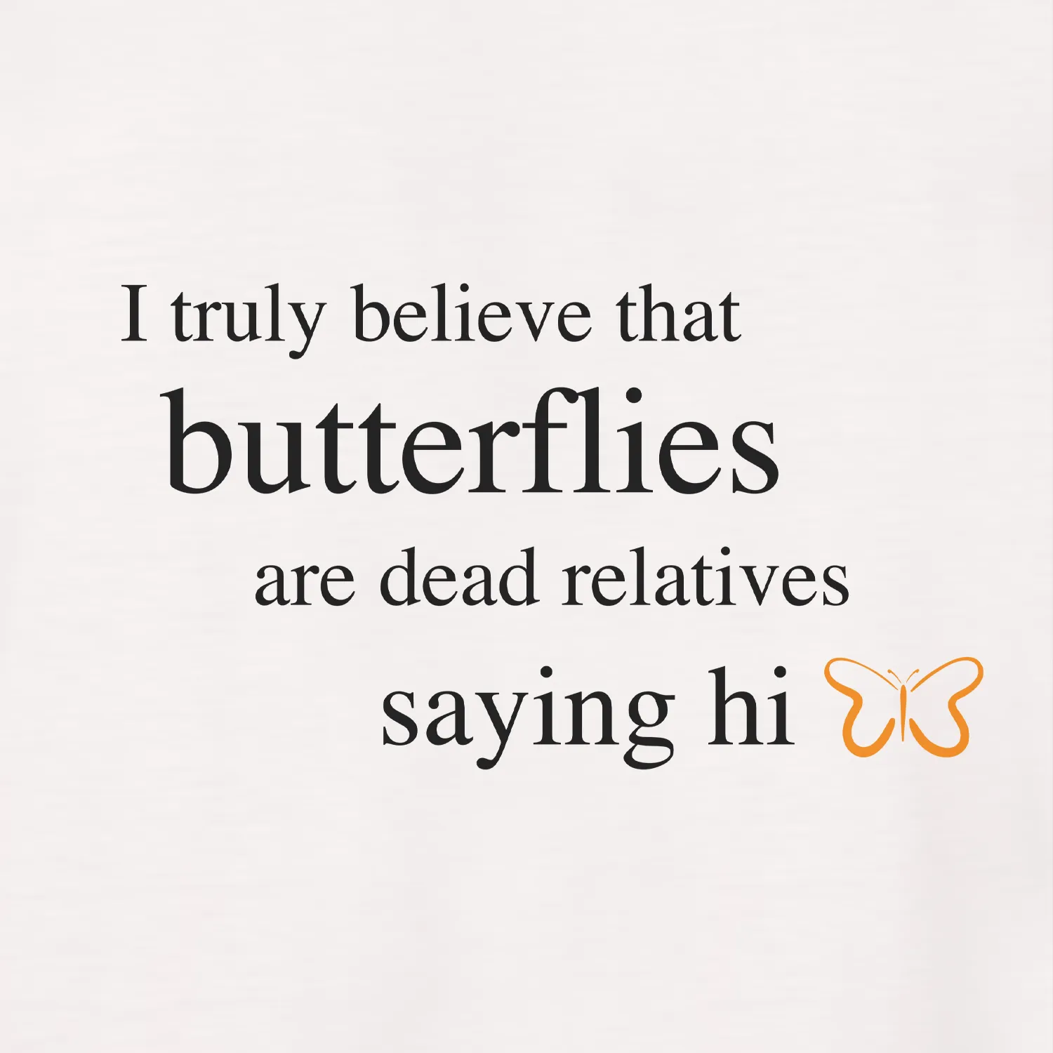 Survivor Butterflies Quote Adult Short Sleeve T-Shirt sold by MTV product image thumbnail 2