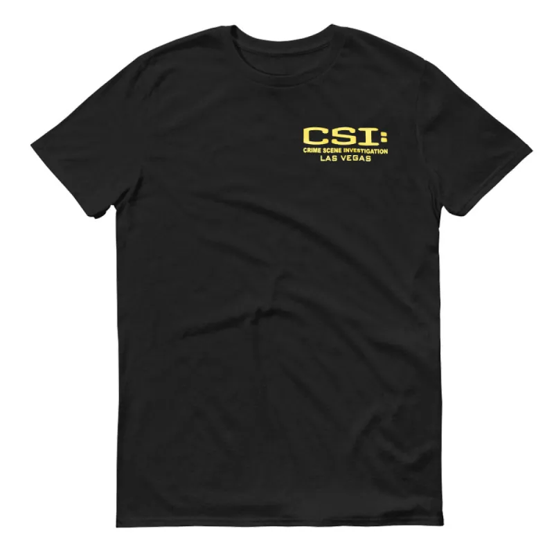 CSI: Crime Scene Investigation Body Outline Adult Short Sleeve T-Shirt made by MTV