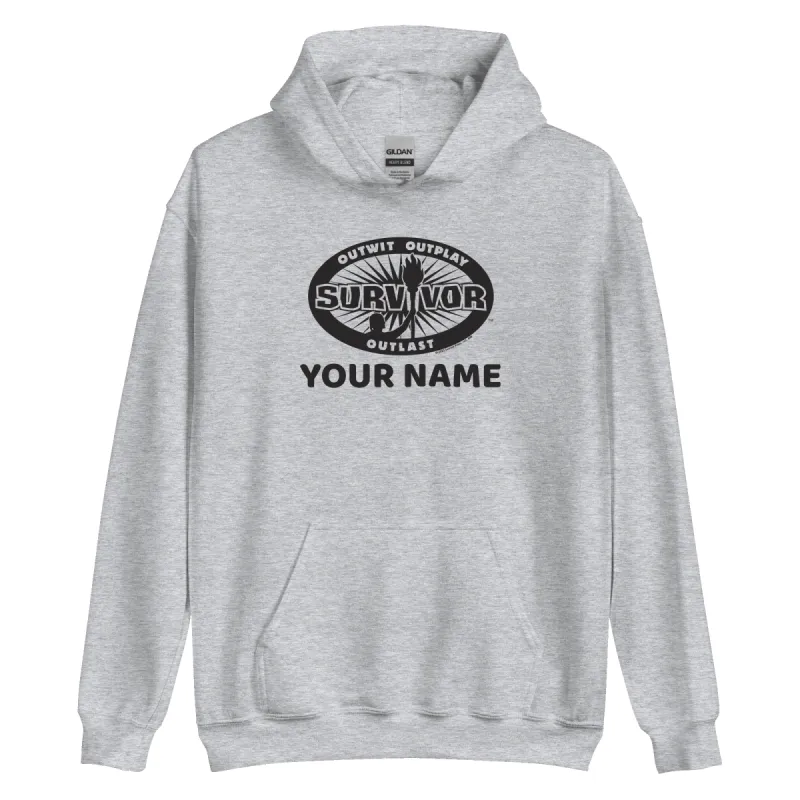 Survivor Outwit, Outplay, Outlast Personalized Hooded Sweatshirt sold by MTV