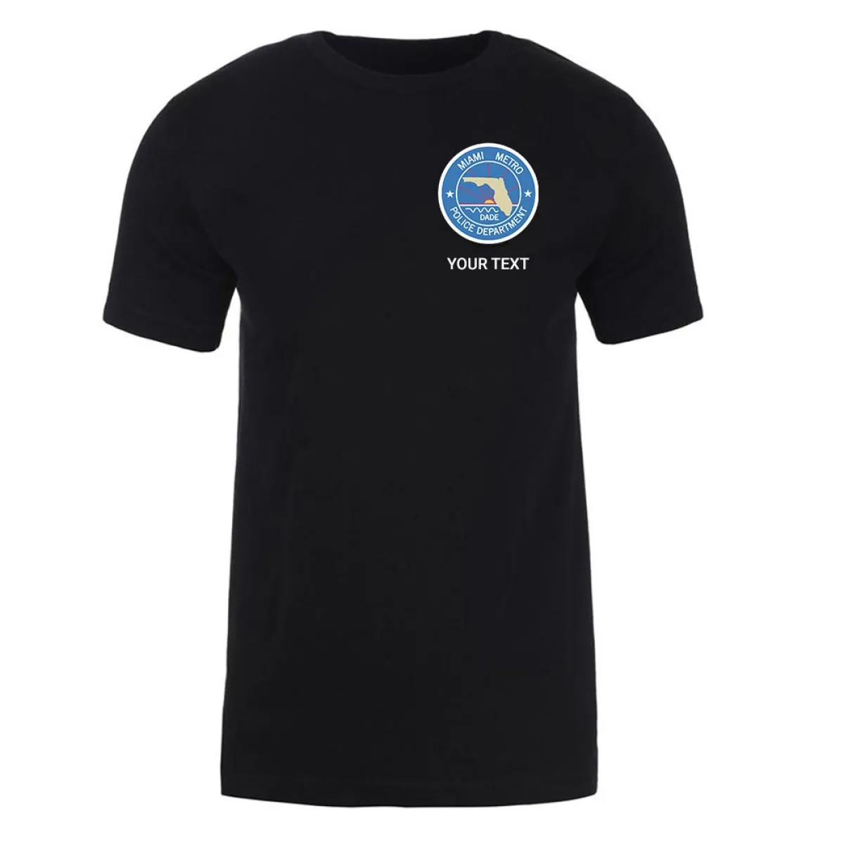 Dexter Miami Metro Police Badge Personalized Adult Short Sleeve T