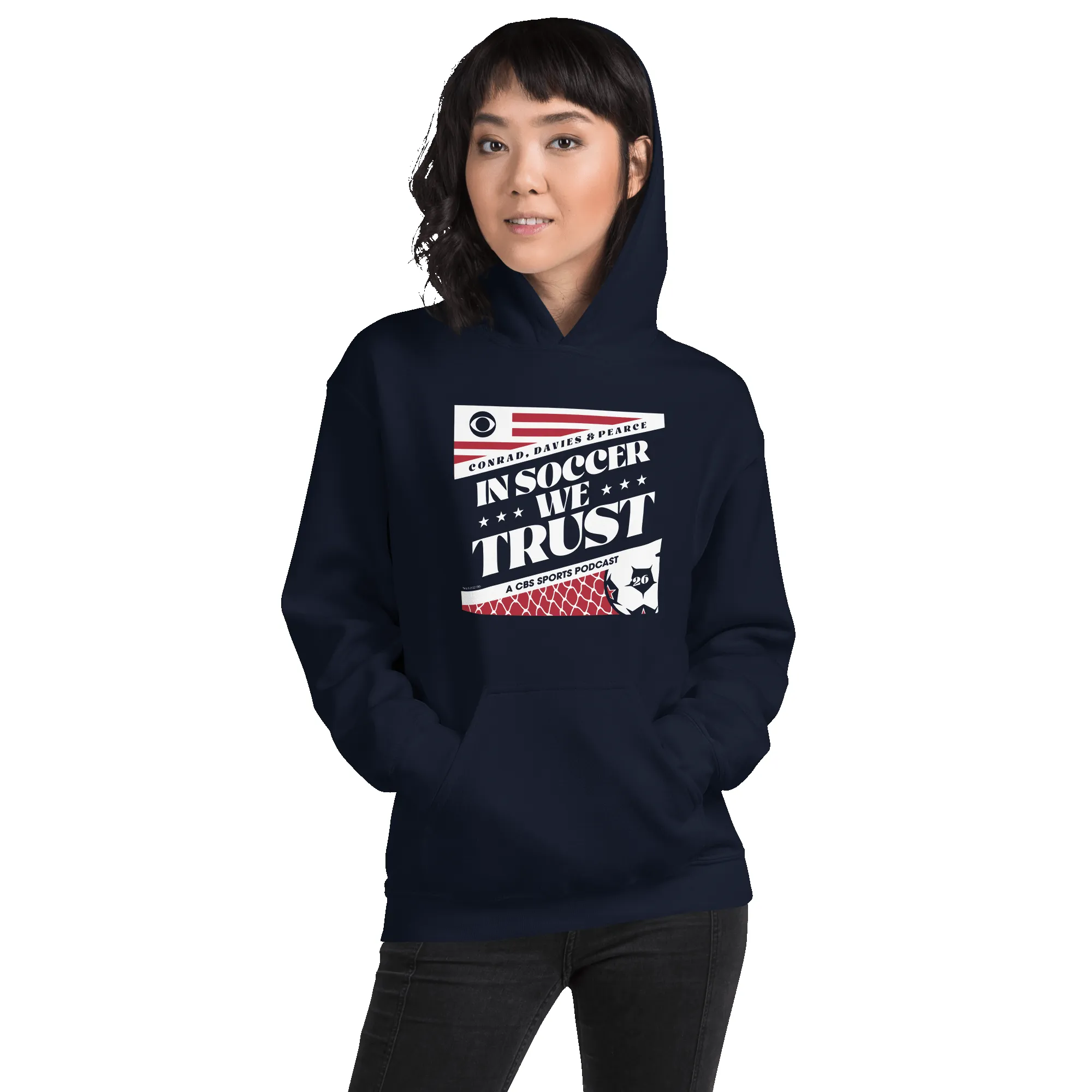 In Soccer We Trust Podcast Key Art Hooded Sweatshirt sold by MTV product image thumbnail 2