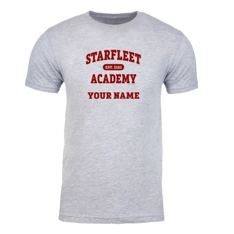 Star Trek Starfleet Academy EST. 2161 Personalized Adult Short Sleeve T-Shirt sold by MTV