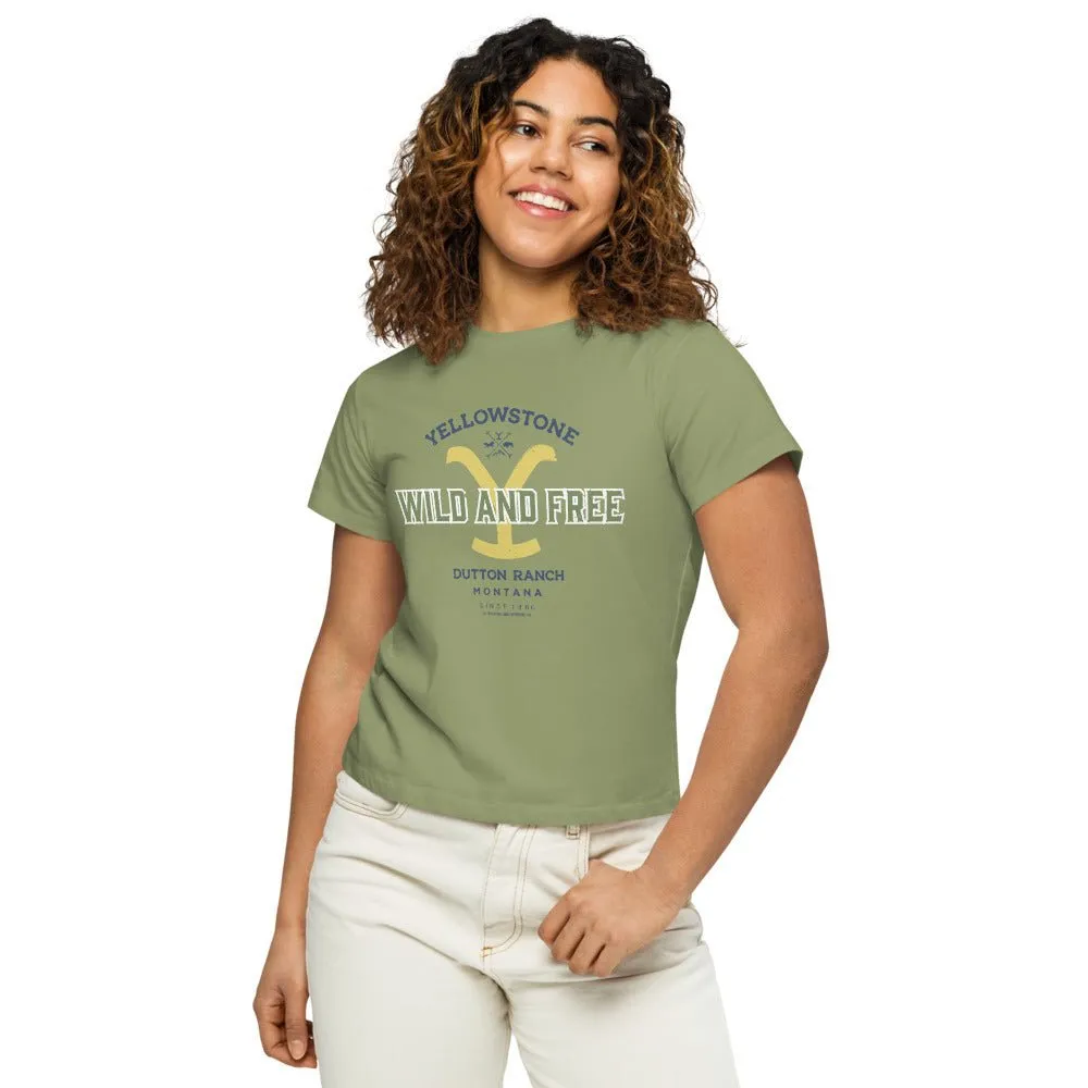 Yellowstone Wild and Free Women's Crop T-Shirt sold by MTV product image thumbnail 3
