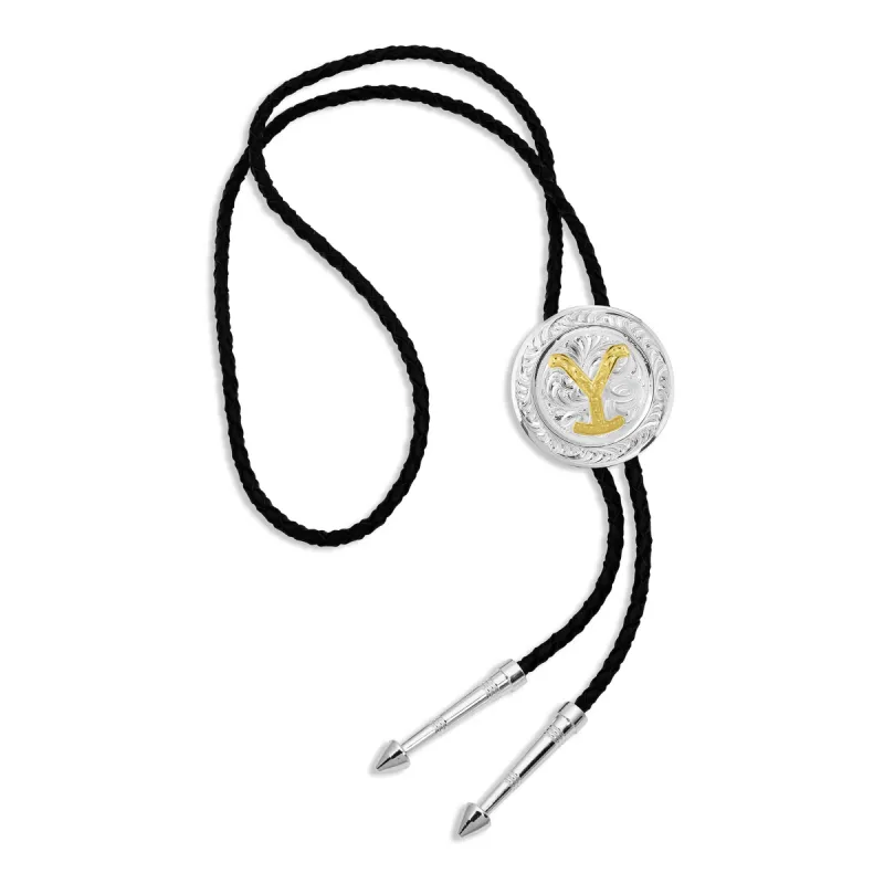 Yellowstone Dutton Y Yellowstone Silver Bolo Tie sold by MTV