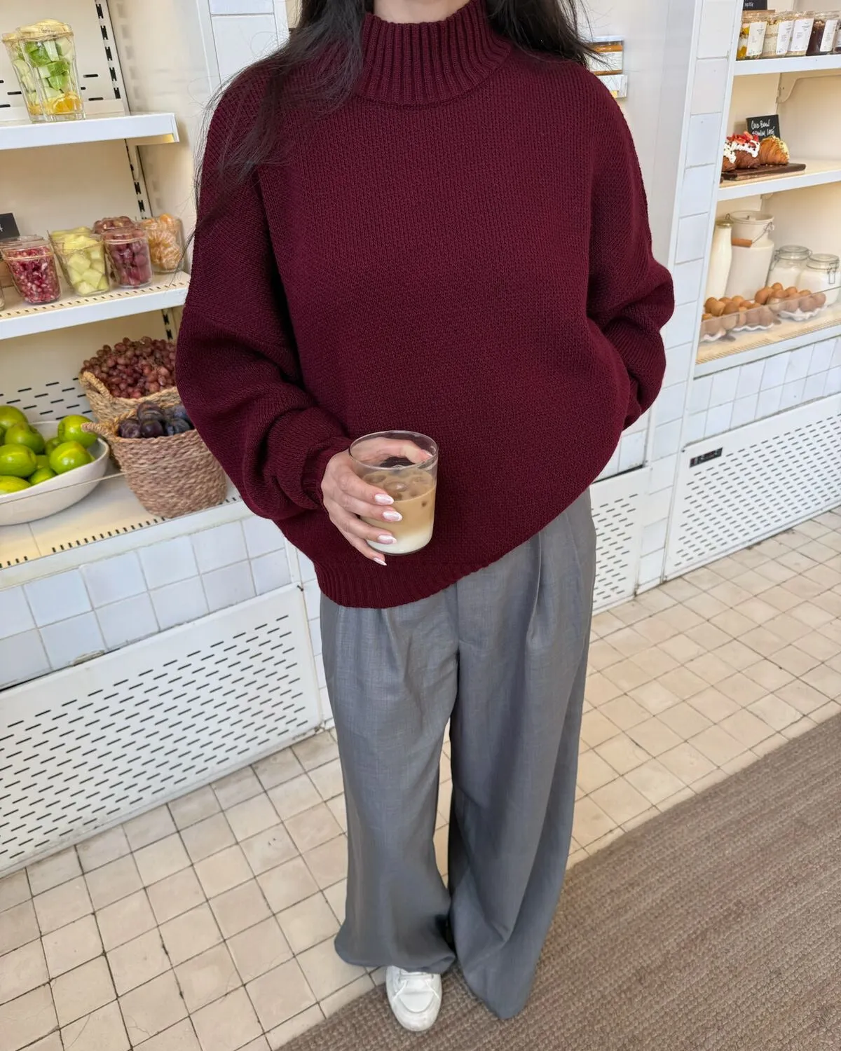 Merlot Knit Sweater sold by Myne