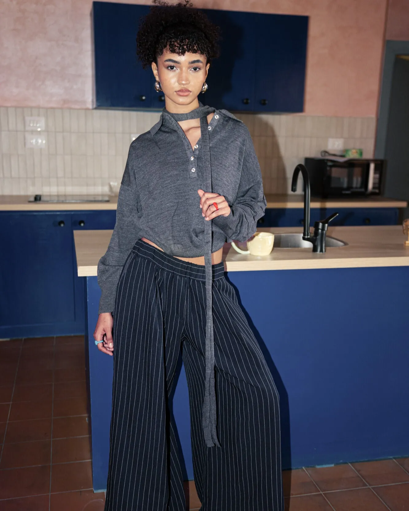 Office Hours Pants - Navy sold by Myne product image thumbnail 4