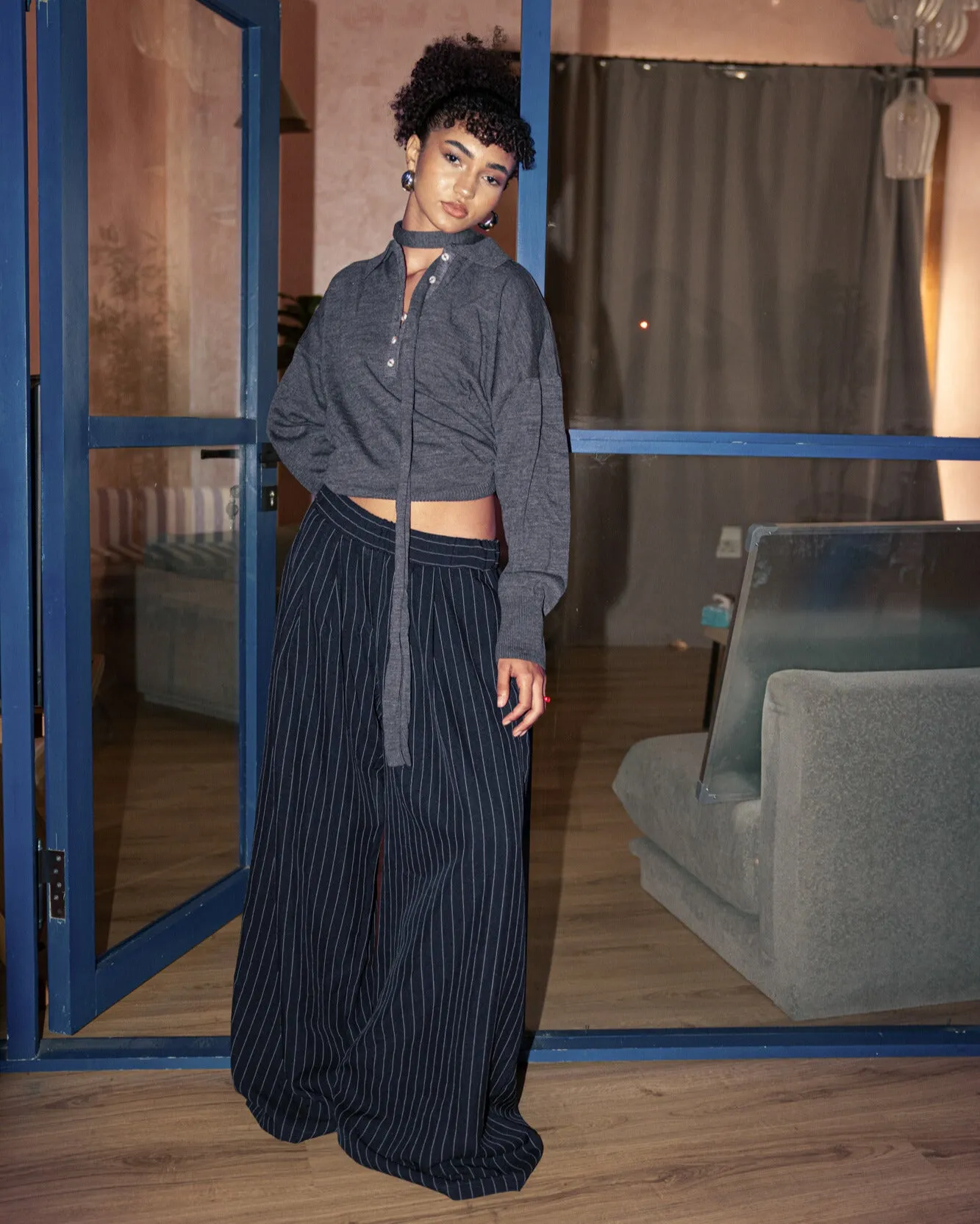 Office Hours Pants - Navy sold by Myne product image thumbnail 5