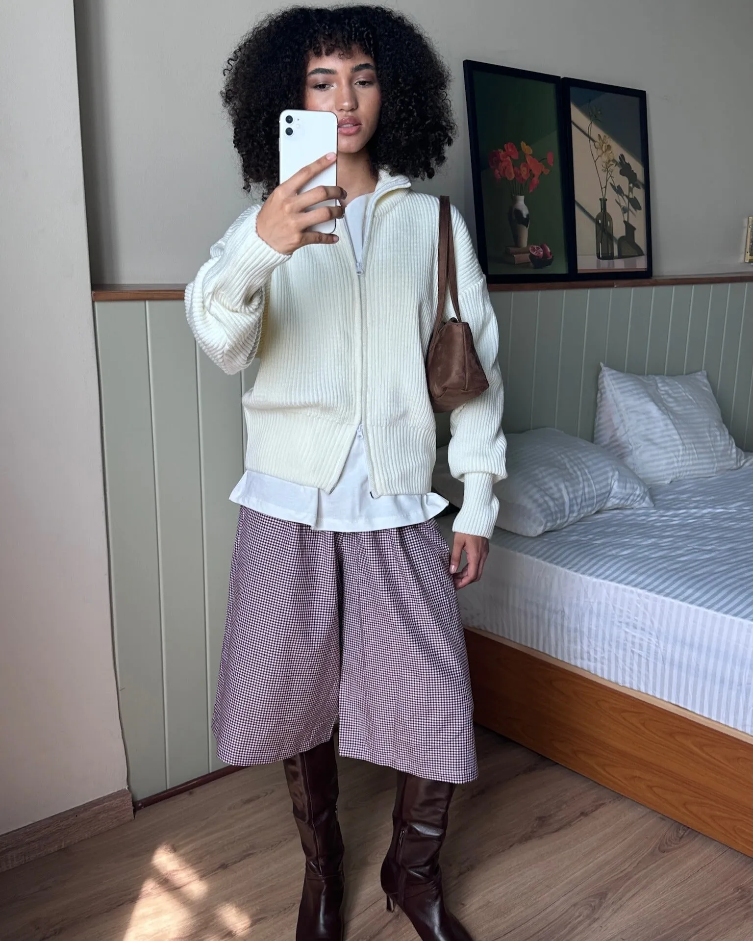 Double Zip Sweater - Creme sold by Myne product image thumbnail 3