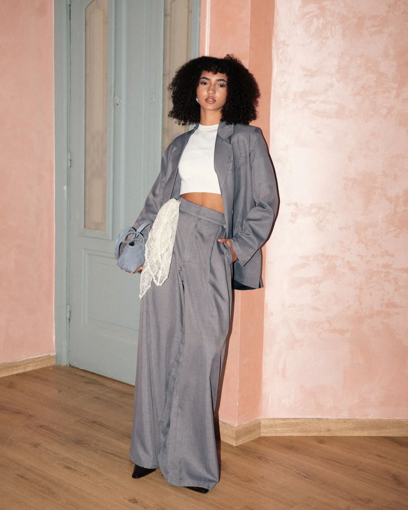 Ash Pleated Pants sold by Myne product image thumbnail 3