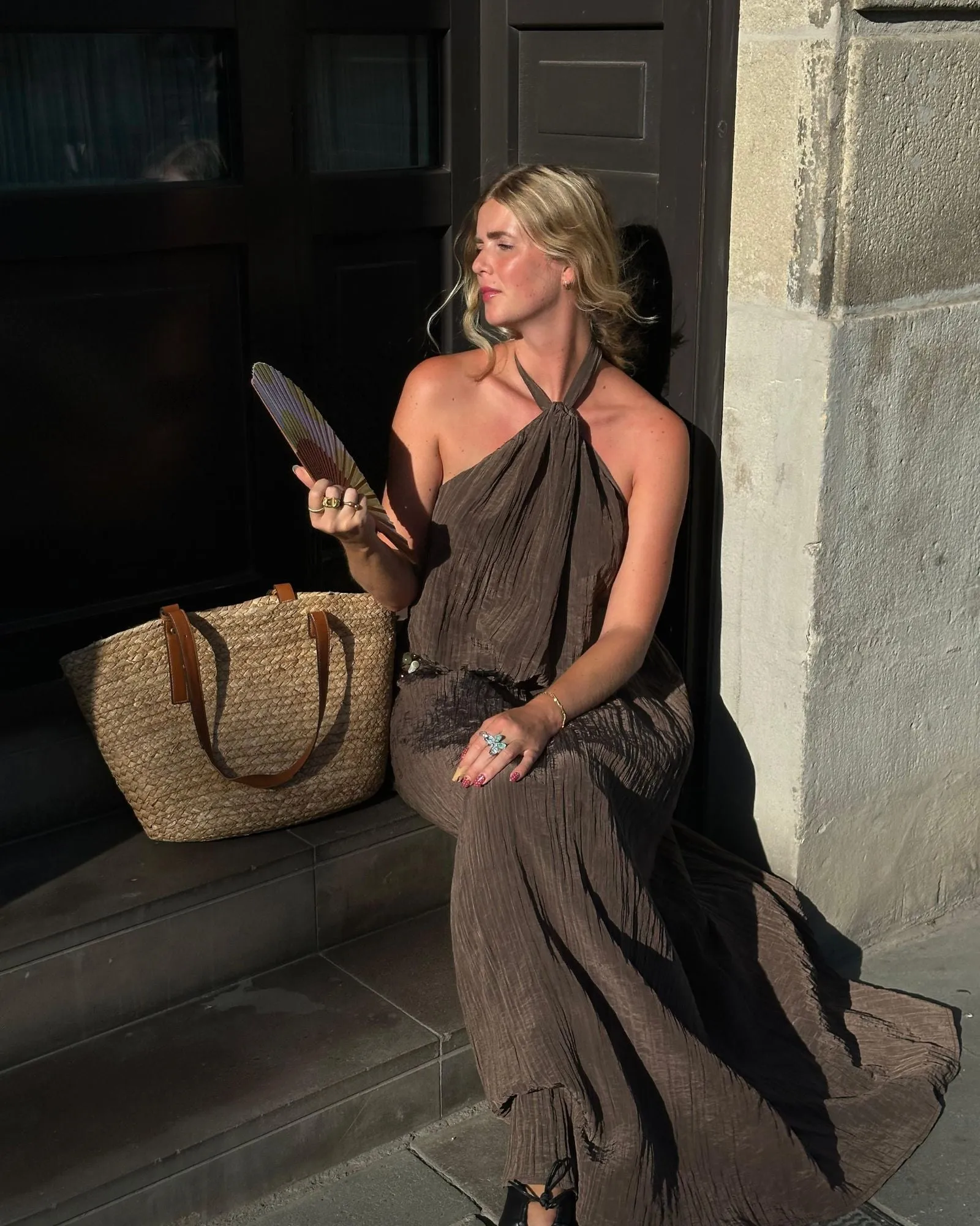 Lunar Maxi Backless Dress - Mocha sold by Myne product image thumbnail 3