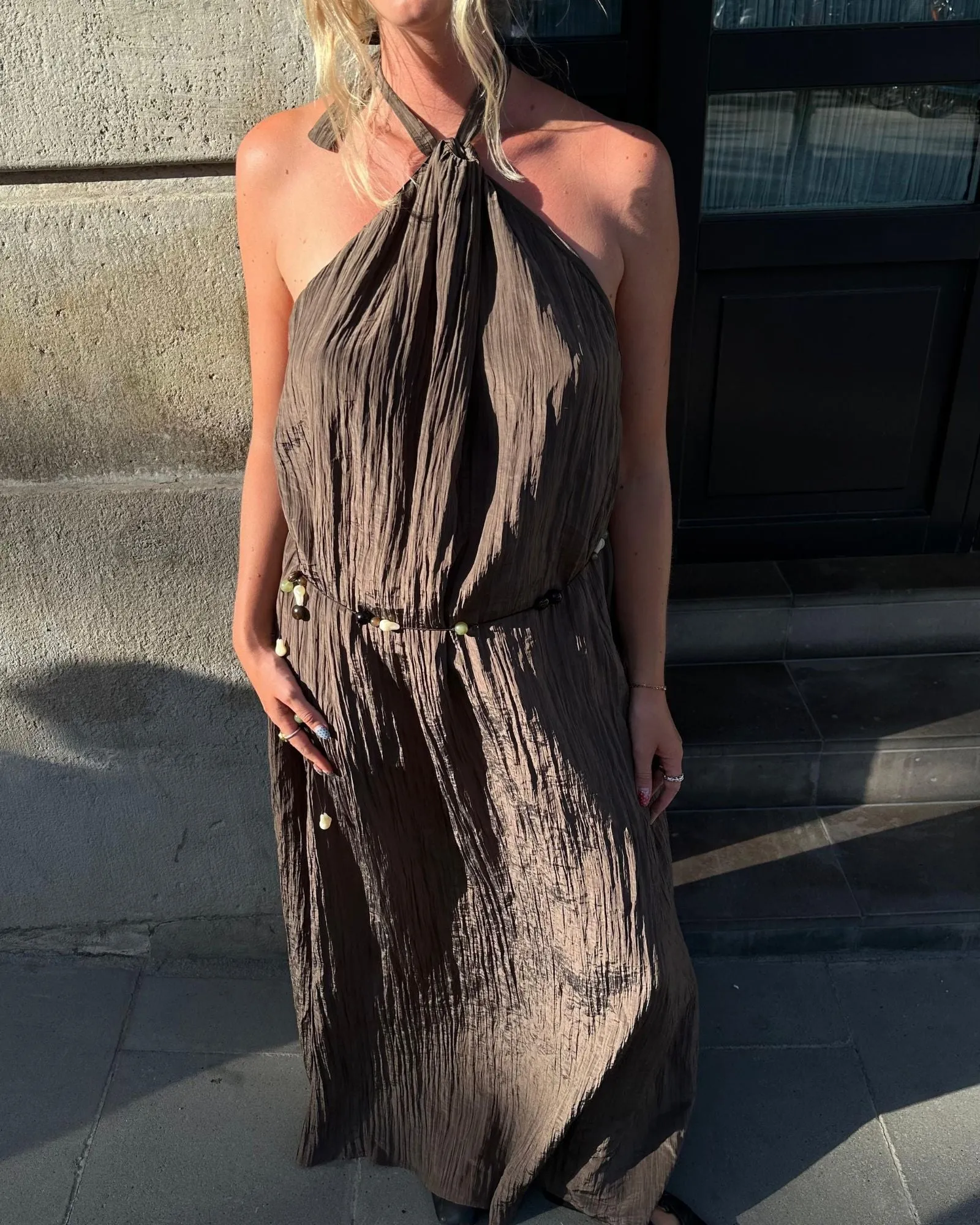 Lunar Maxi Backless Dress - Mocha sold by Myne product image thumbnail 5