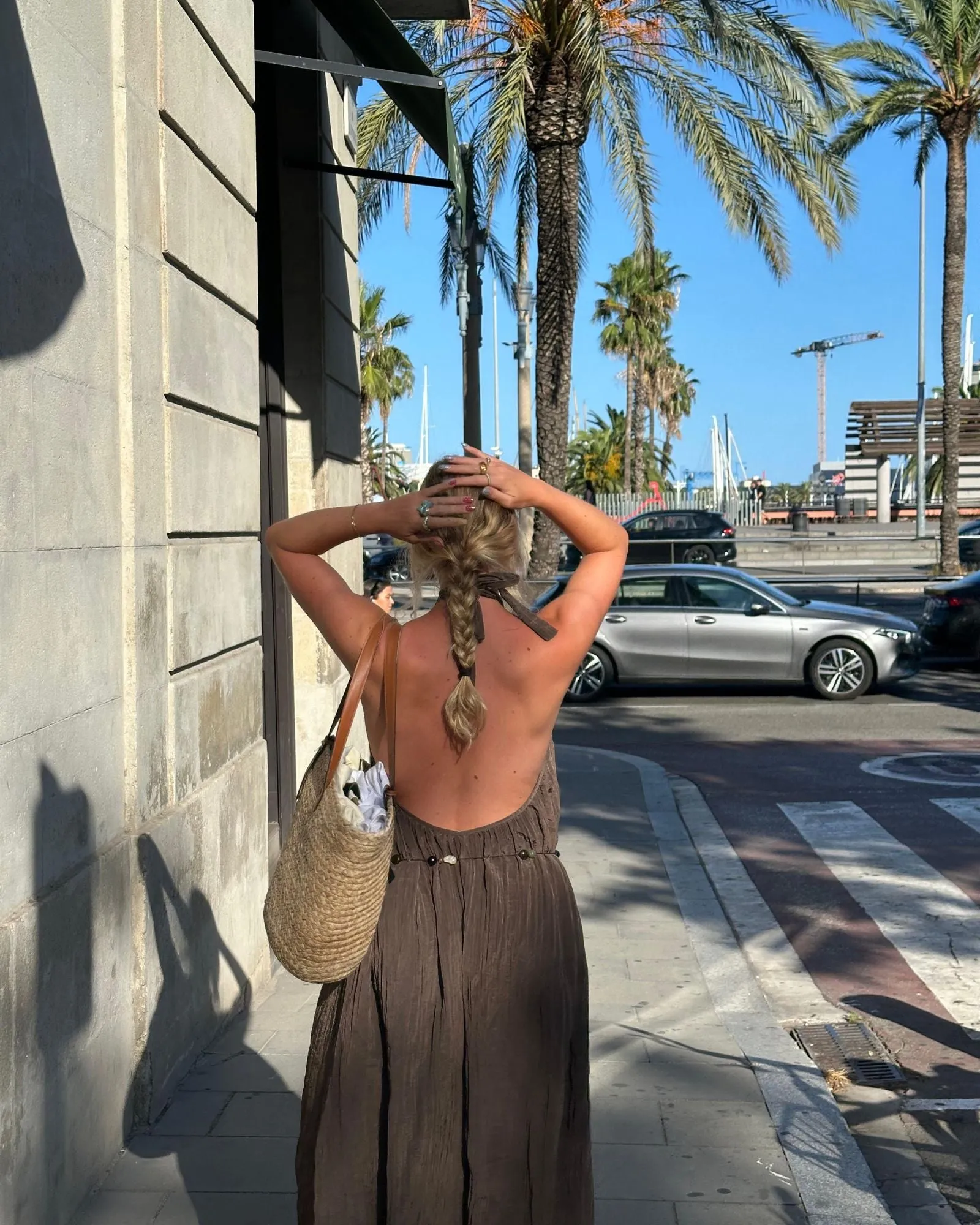 Lunar Maxi Backless Dress - Mocha sold by Myne product image thumbnail 2