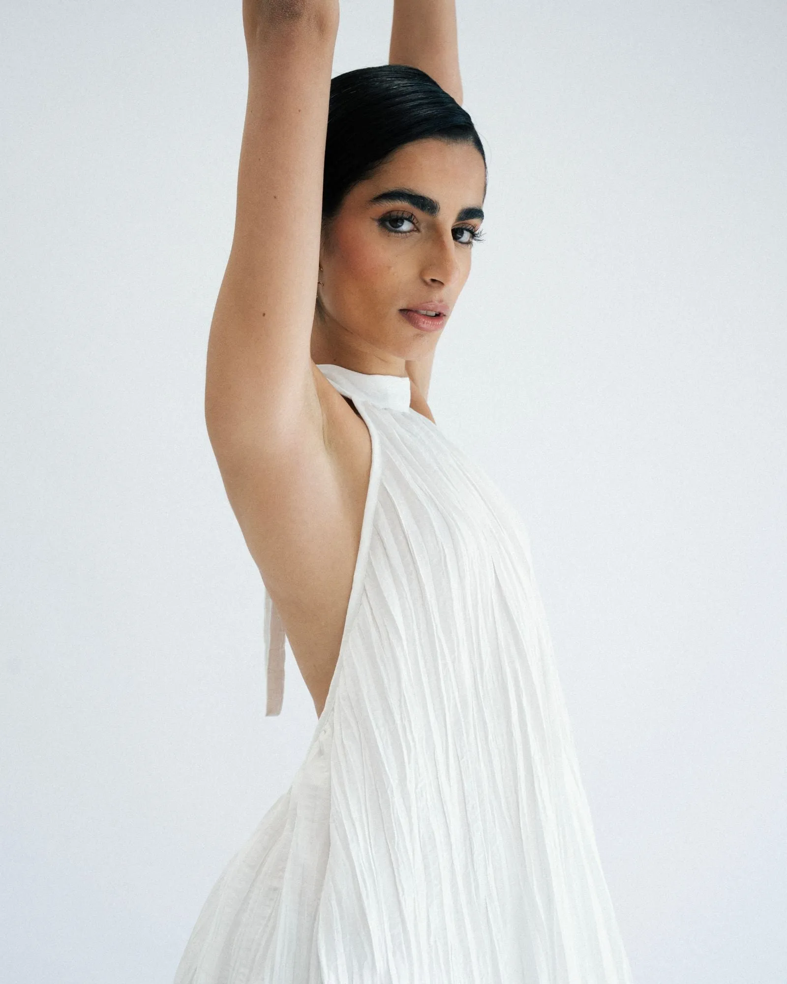 Lunar Maxi Backless Dress - White sold by Myne product image thumbnail 2