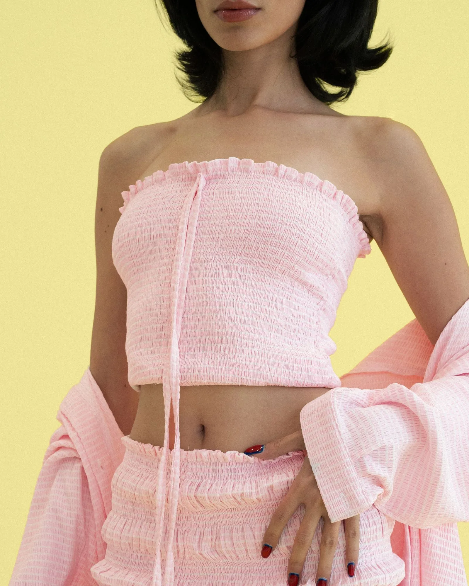 Sun-kissed Smocked Top sold by Myne