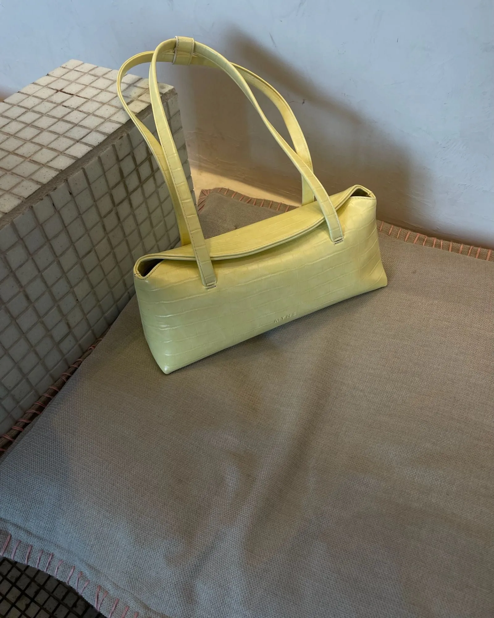 Eclat Shoulder Bag - Butter Yellow sold by Myne product image thumbnail 4