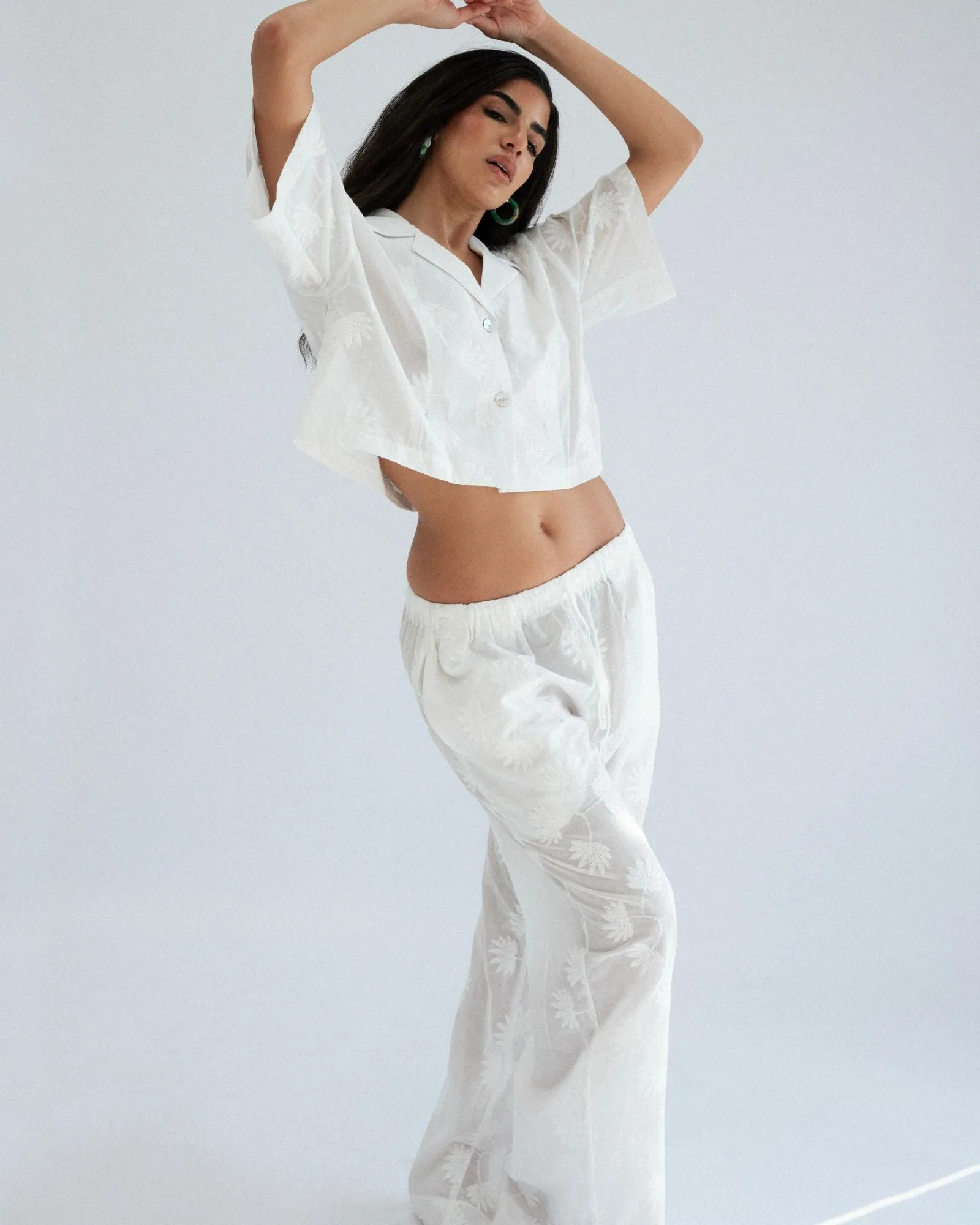 Palms Broderie Shirt sold by Myne product image thumbnail 2