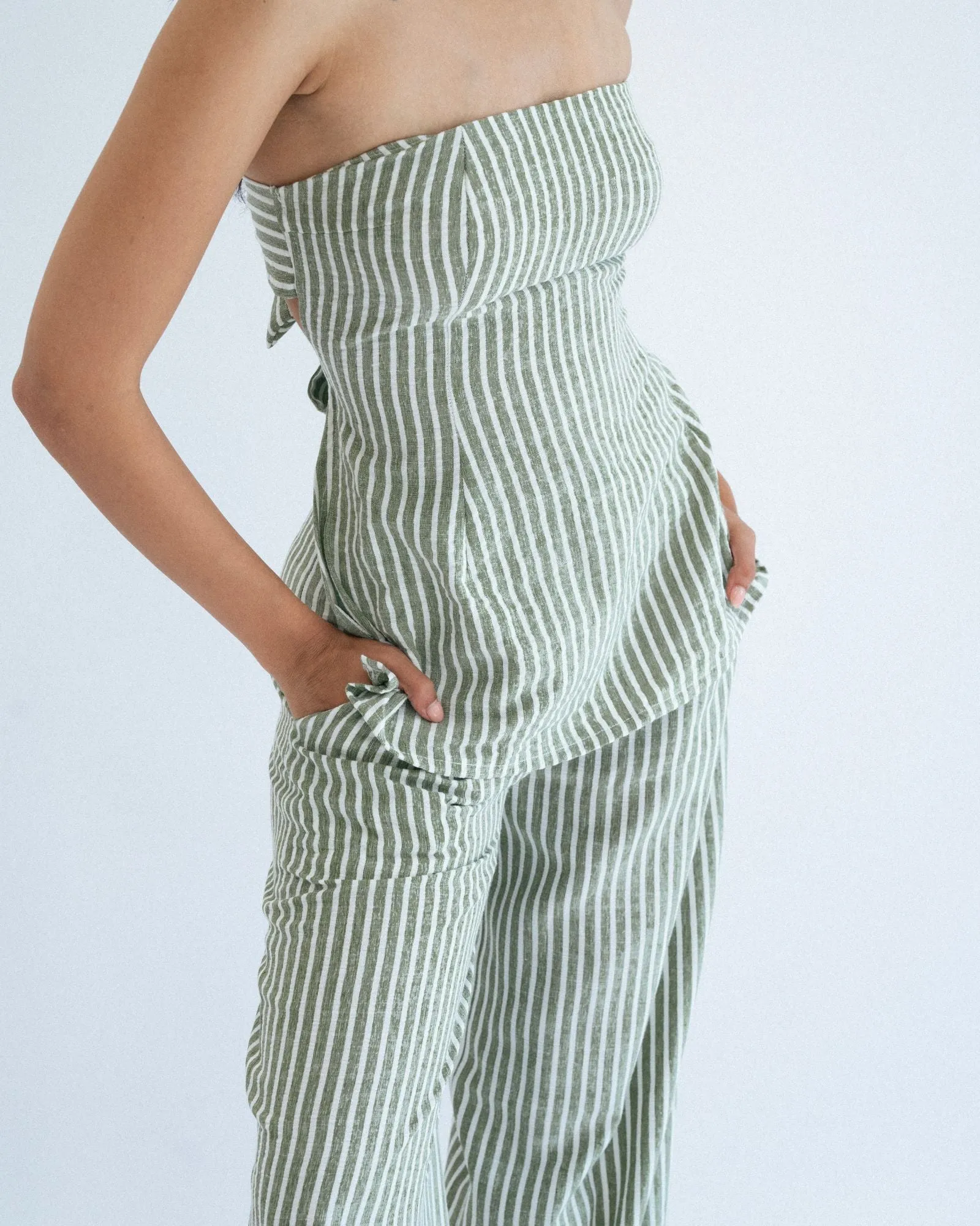 Seafoam Striped Suit Pants sold by Myne product image thumbnail 5