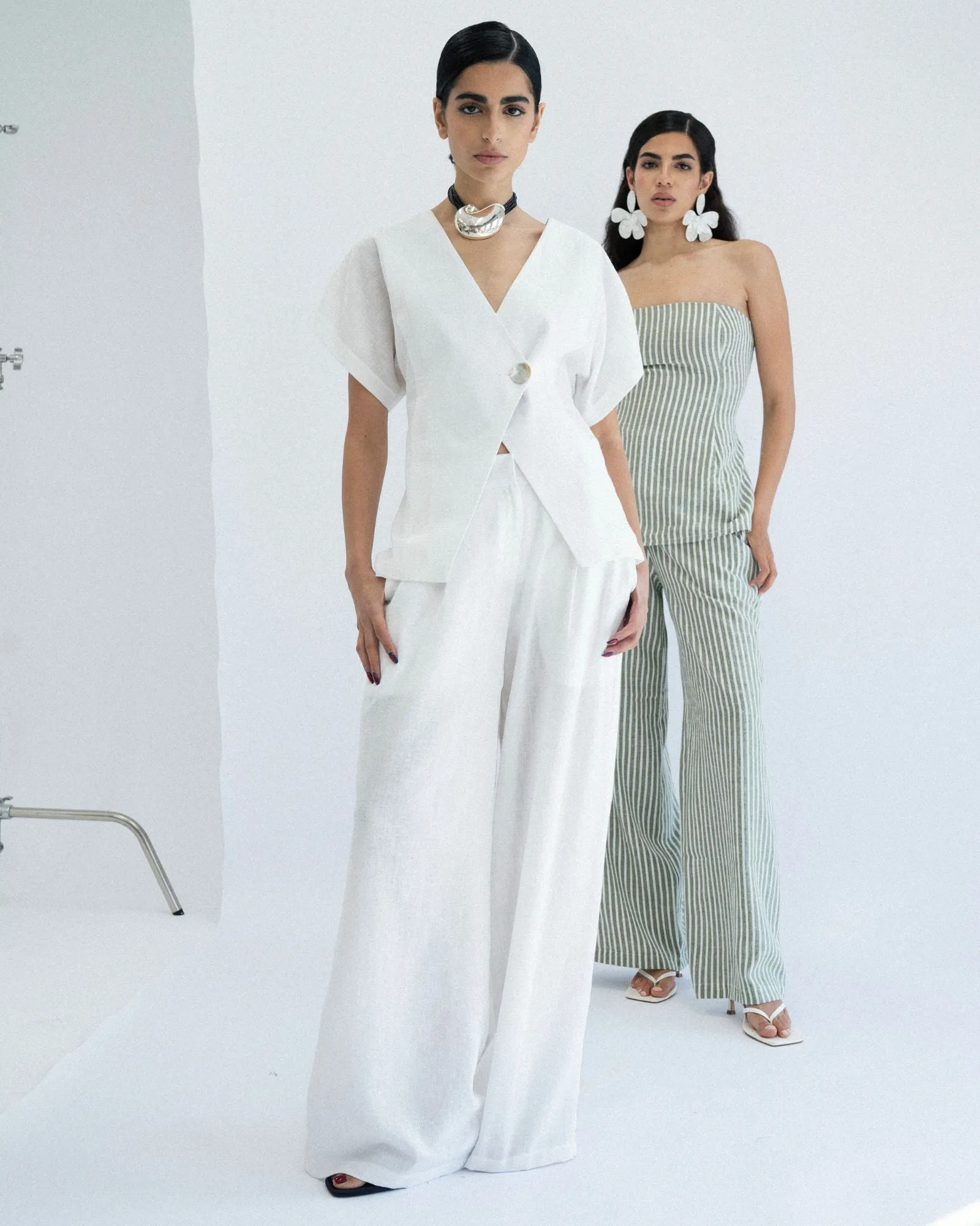 Pleated Suit Pants - White sold by Myne product image thumbnail 4