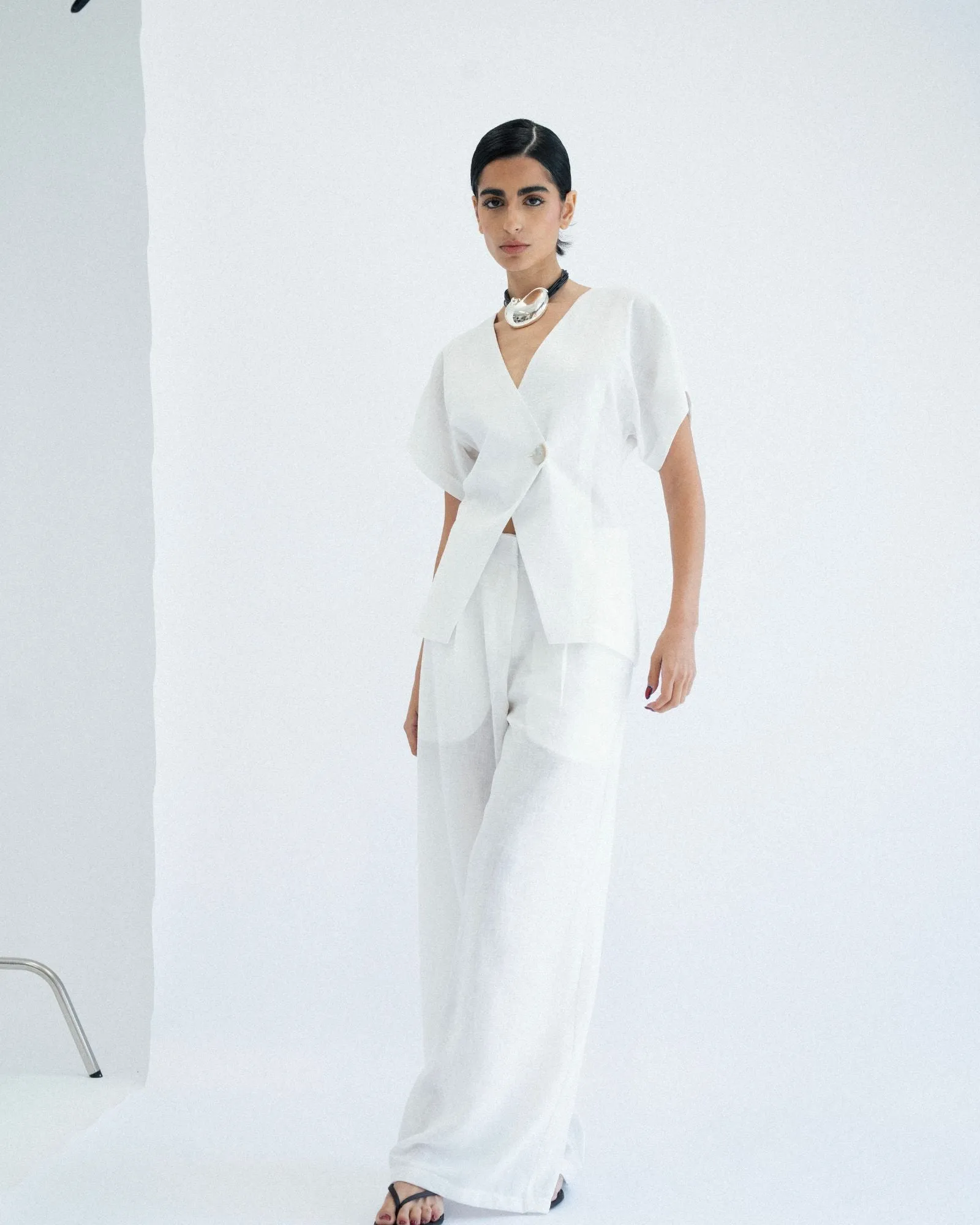 Pleated Suit Pants - White sold by Myne product image thumbnail 5