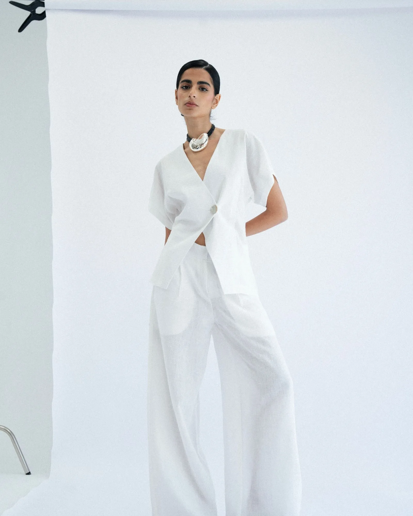 Pleated Suit Pants - White sold by Myne product image thumbnail 2
