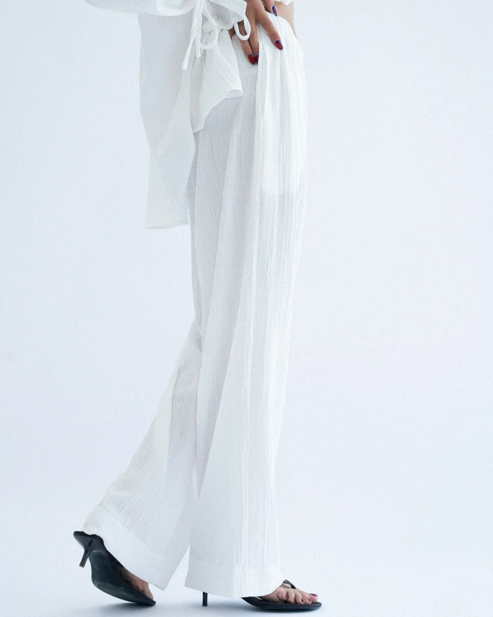 Crushed Pants - White sold by Myne product image thumbnail 2