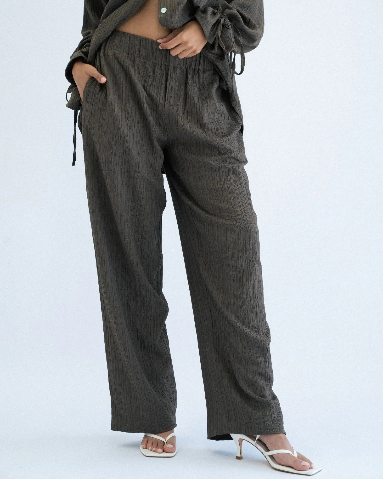 Crushed Pants - Brown sold by Myne product image thumbnail 2