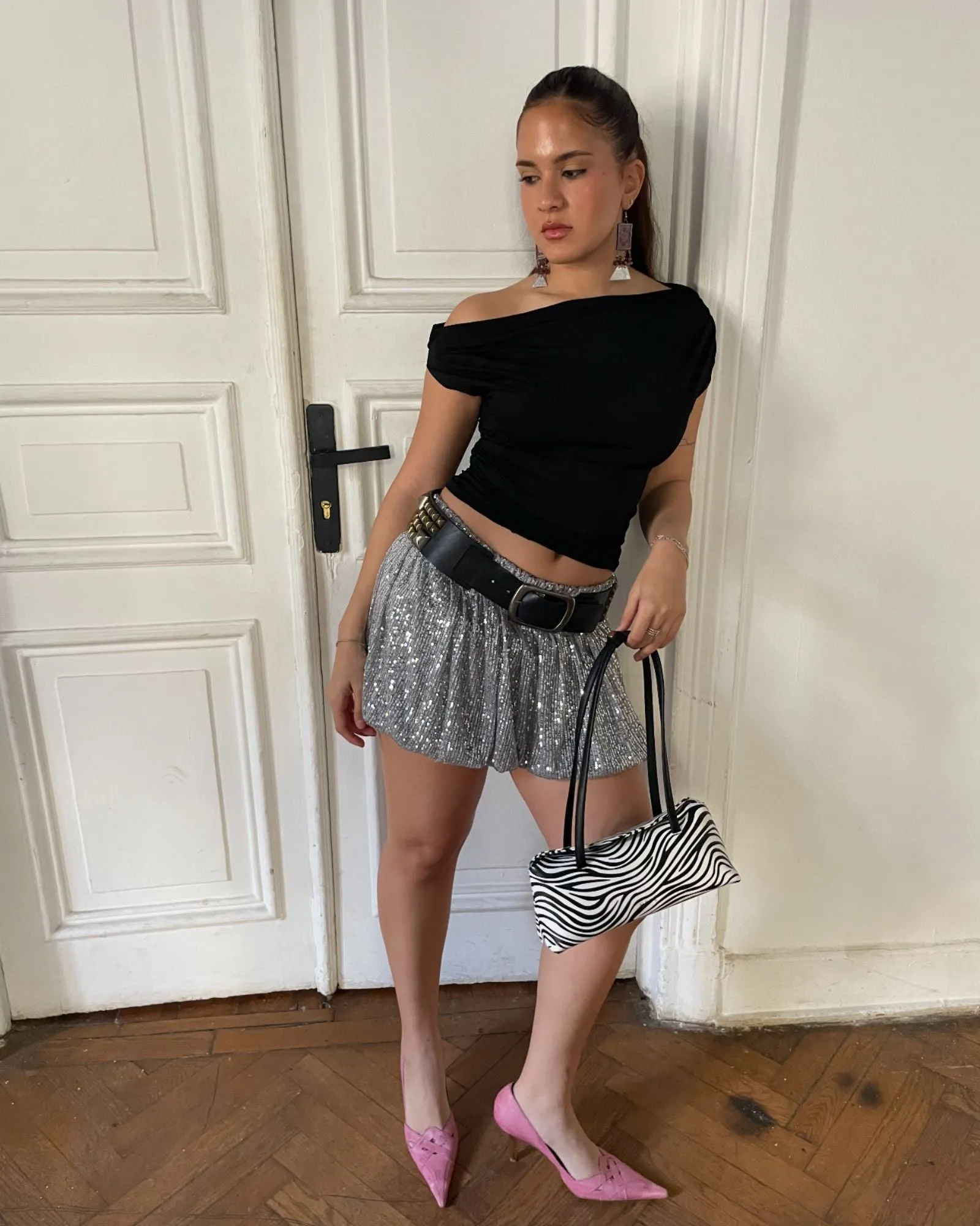 Disco Ball Sequin Skirt sold by Myne product image thumbnail 3