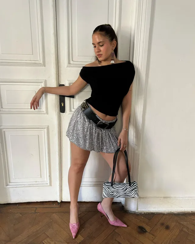 Disco Ball Sequin Skirt sold by Myne