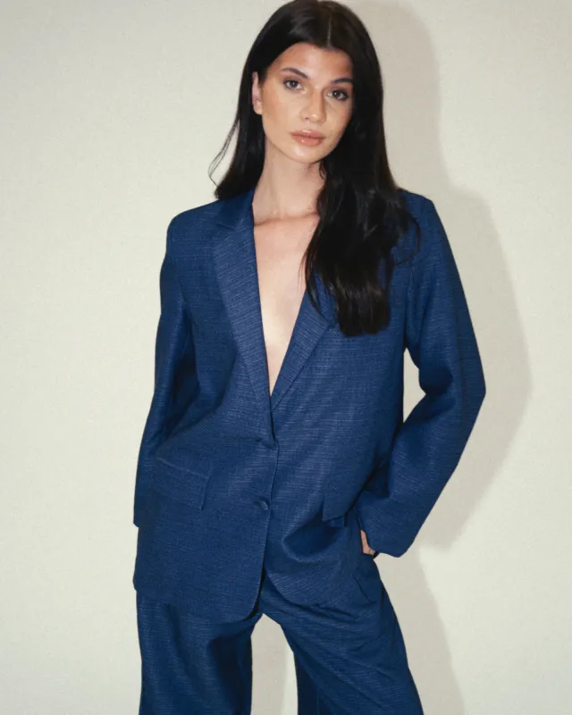 Oversized Blazer - Navy made by Myne