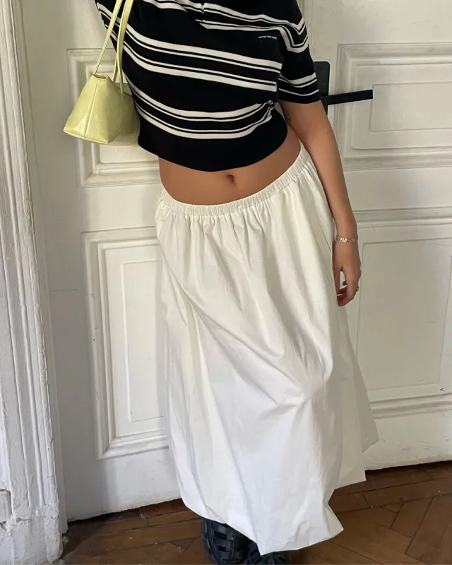 Maxi Bubble Skirt - Off White sold by Myne