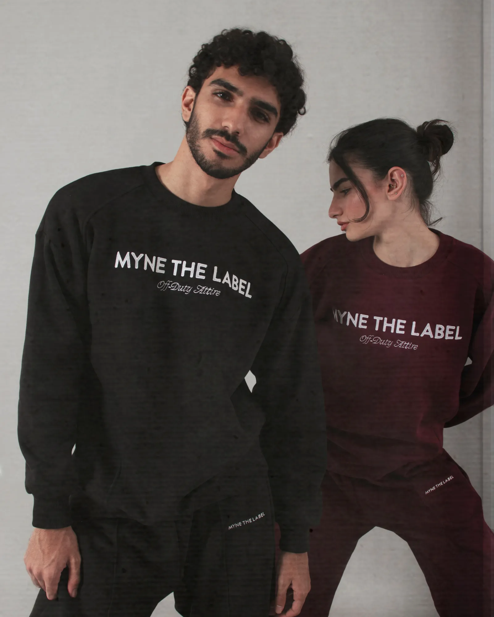 Oversized Cozy Crewneck - Black (GENDERLESS) sold by Myne product image thumbnail 5