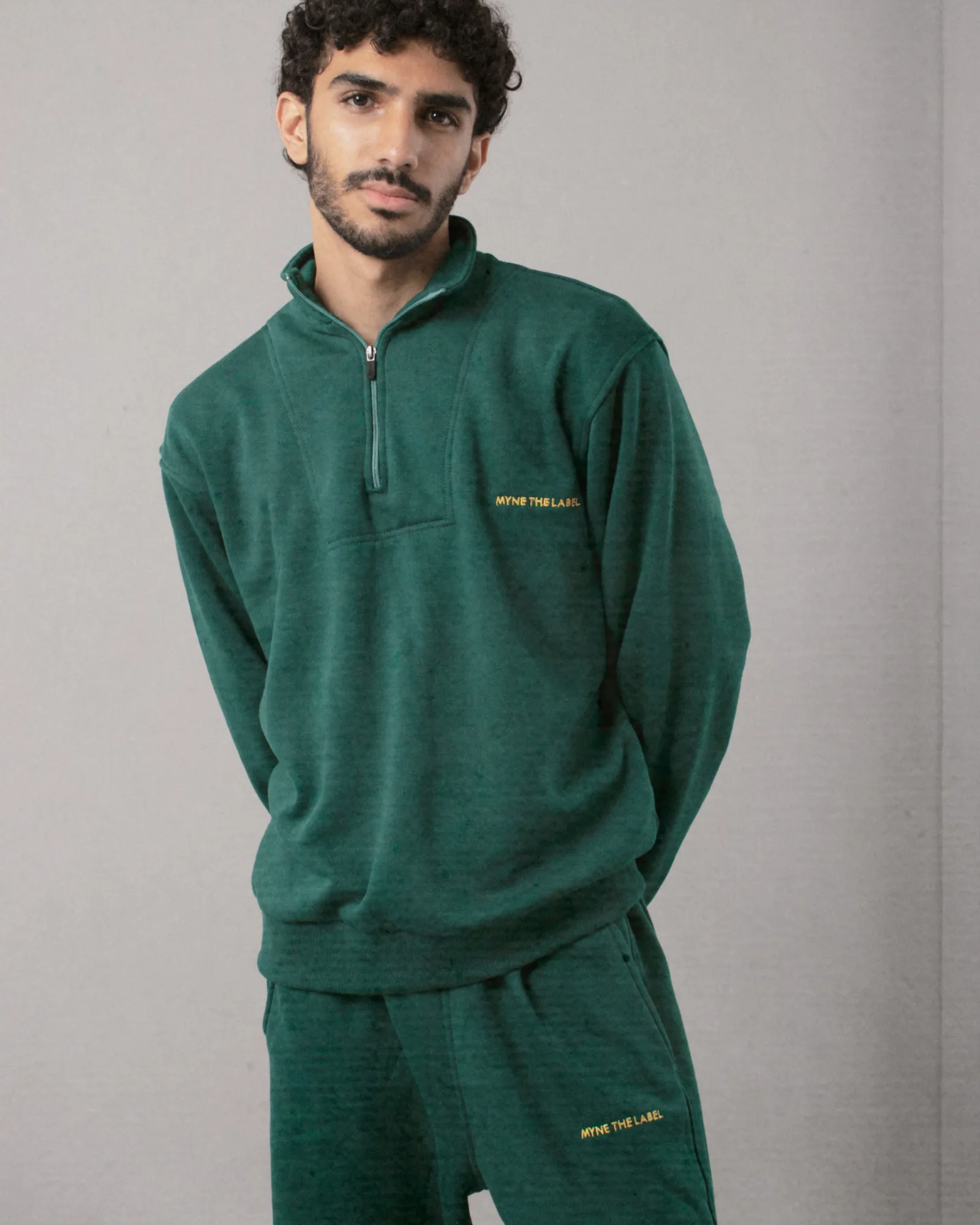 Lounge Cuffed Sweats - Forest Green (MENSWEAR) sold by Myne product image thumbnail 3