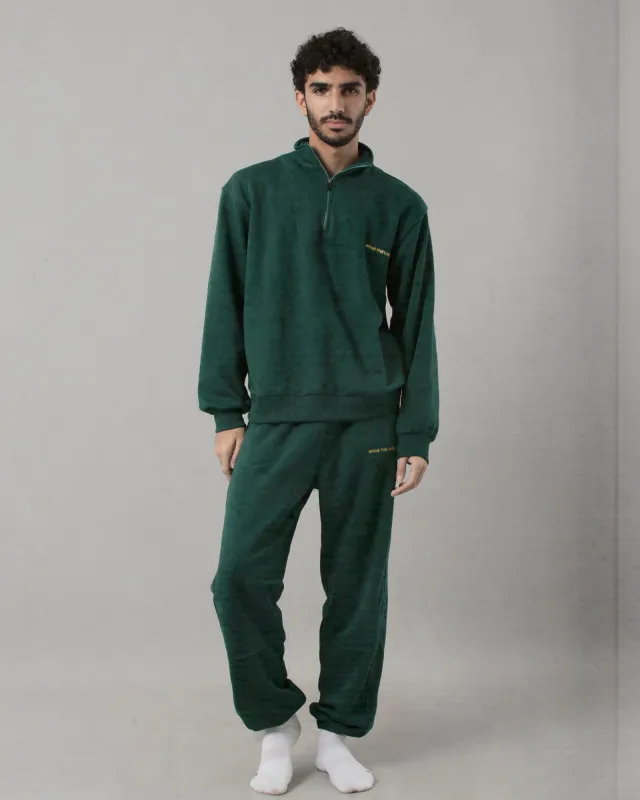Lounge Cuffed Sweats - Forest Green (MENSWEAR) sold by Myne