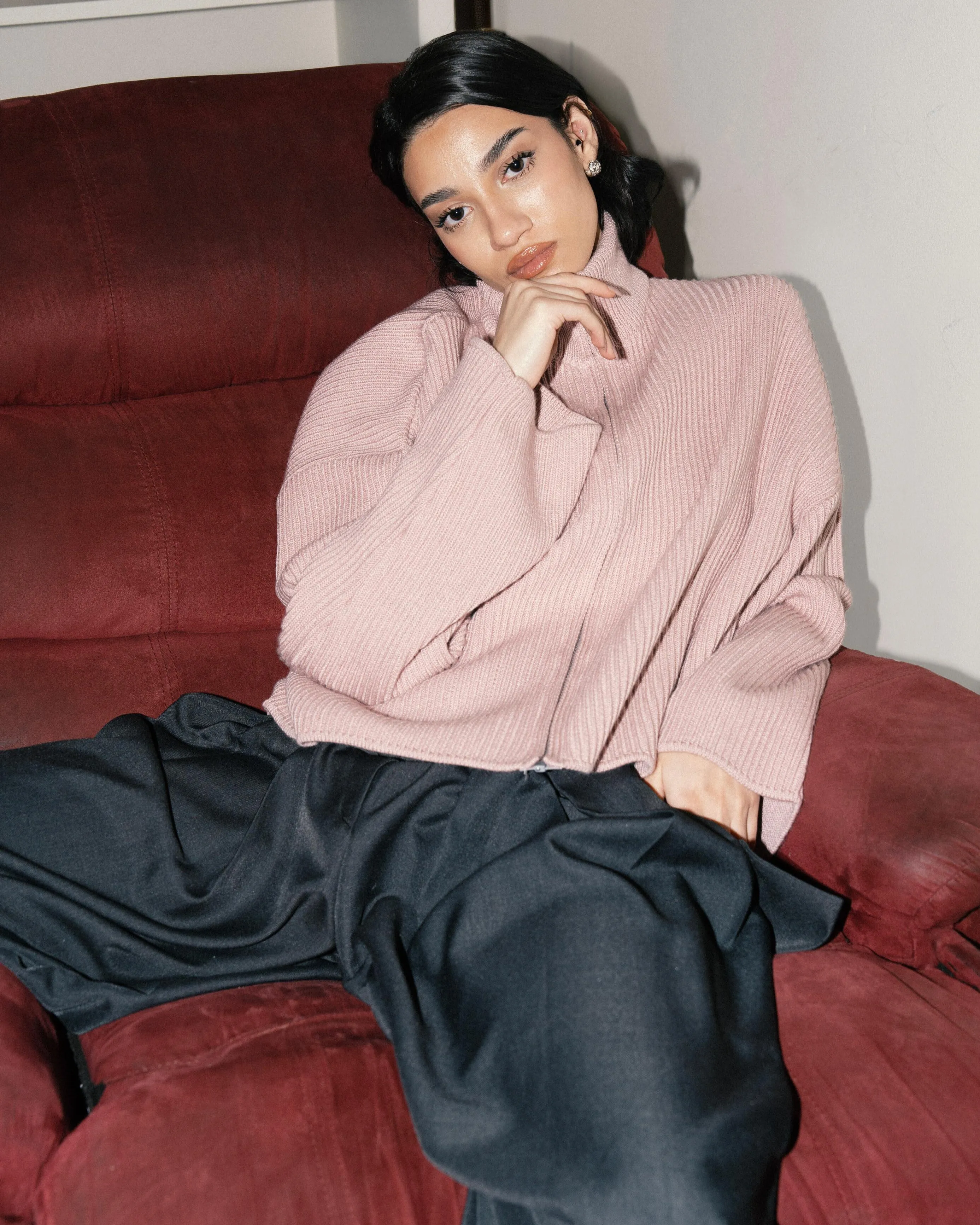 Darling Knit Sweater - Dusty Pink sold by Myne product image thumbnail 2