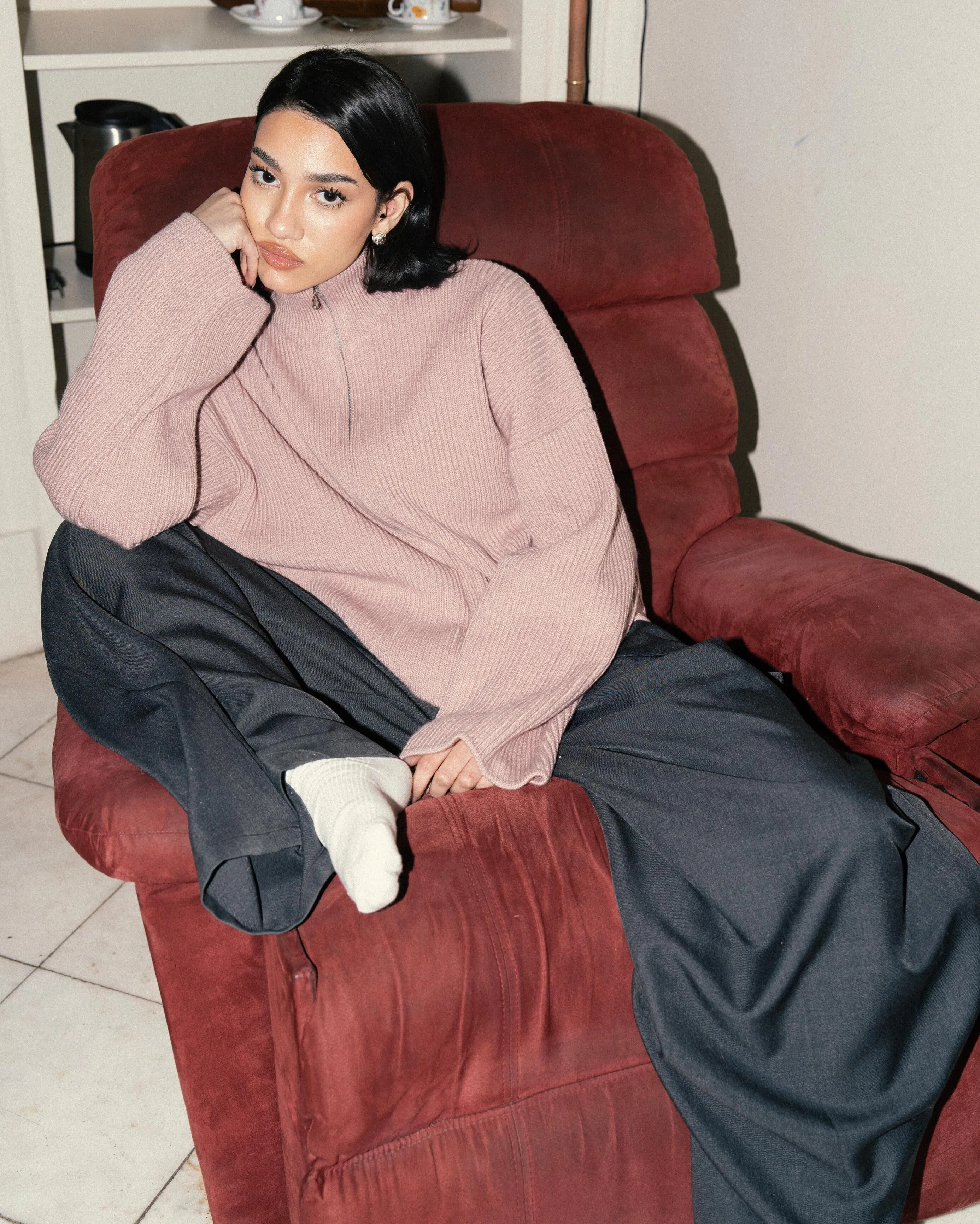 Darling Knit Sweater - Dusty Pink sold by Myne product image thumbnail 3