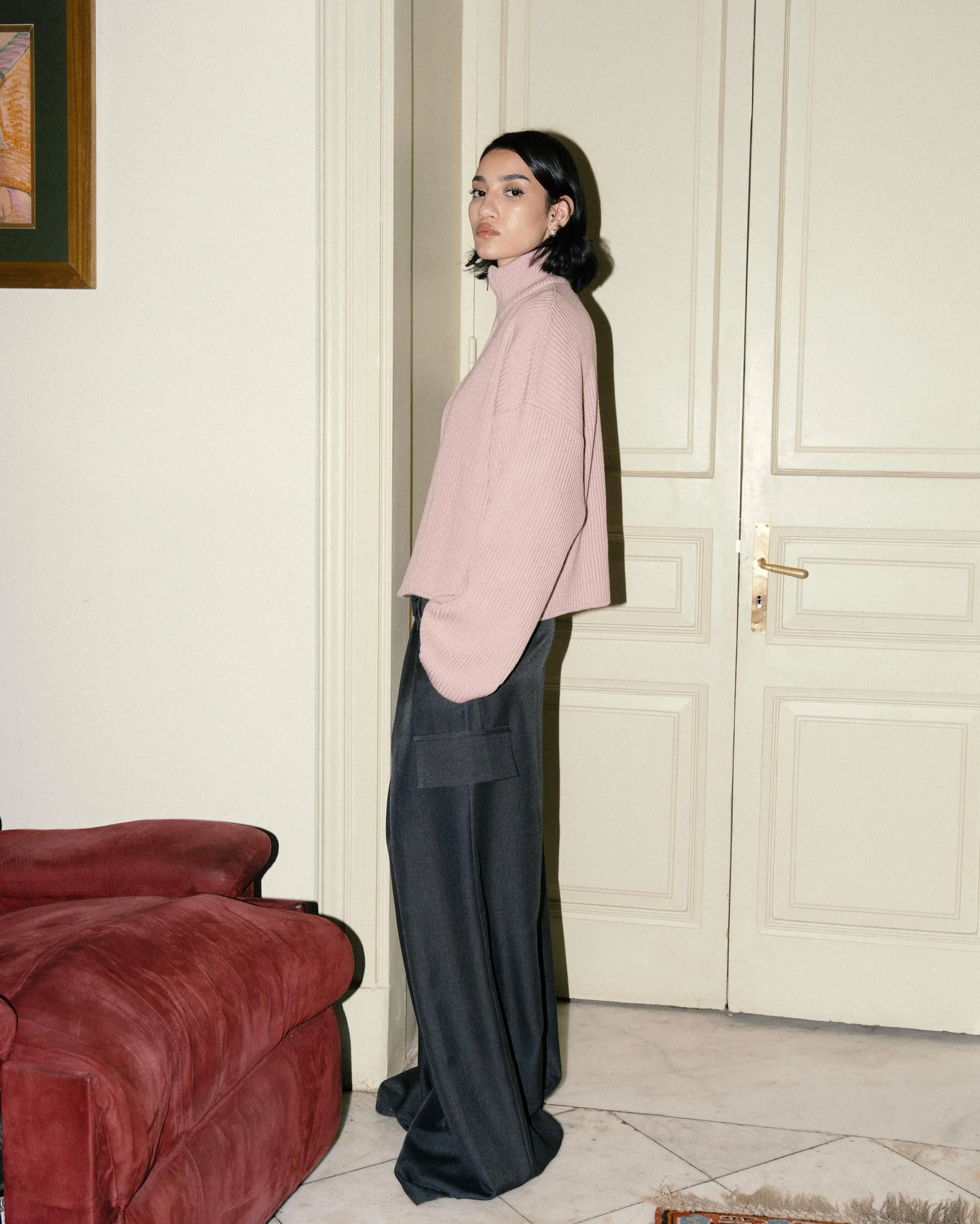 Darling Knit Sweater - Dusty Pink sold by Myne product image thumbnail 5